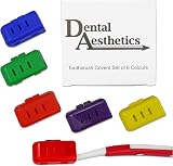 Dental Aesthetics Toothbrush Cover Set - 6 Colorful Ventilated Caps view 3