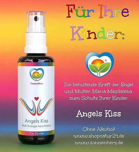 Energetische & feinstoffliche ANGELS KISS Multi Energie Erzengel Aura-Essenz für Kinder 50ml- Informierte Engelessenz von Son