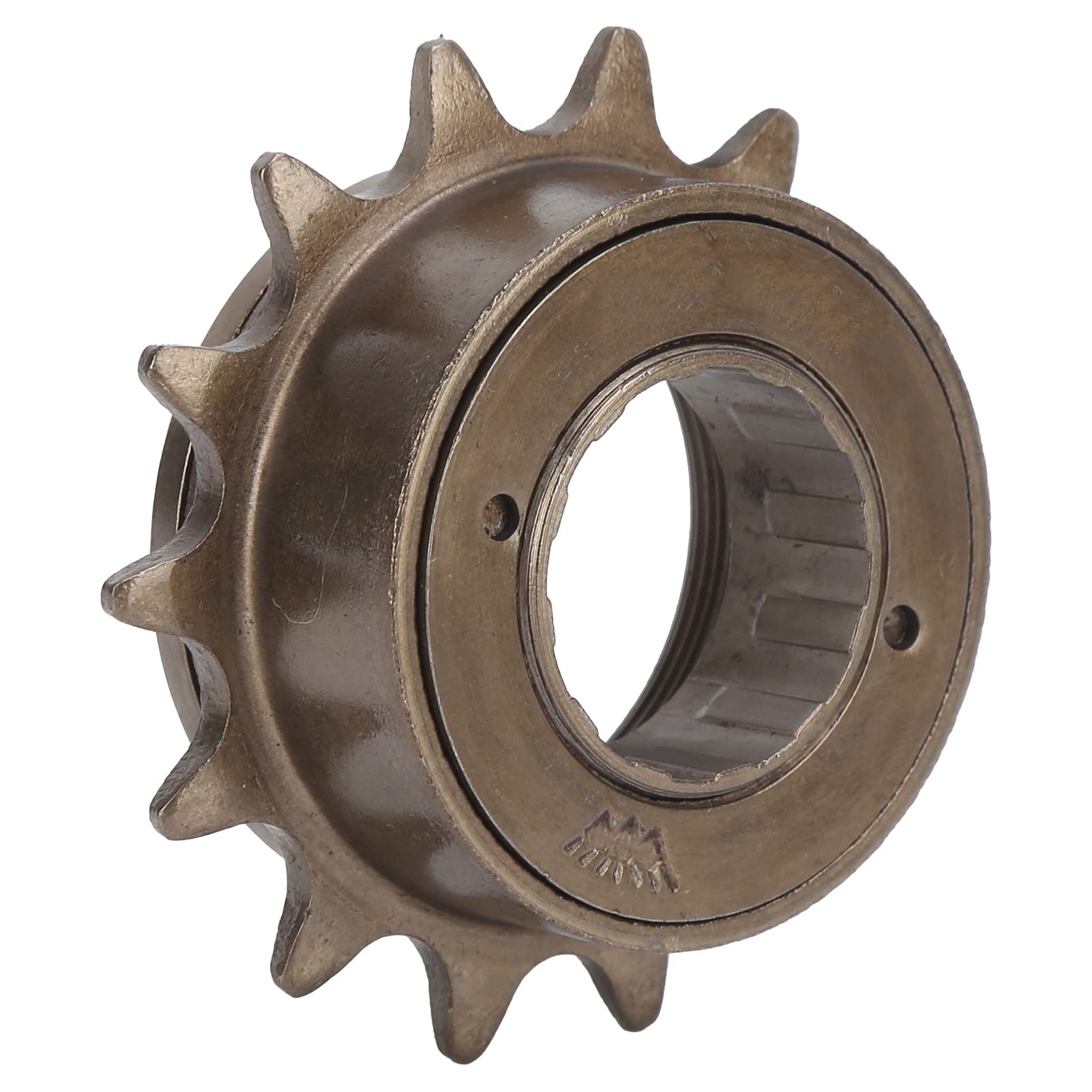 Bicycle freewheel sprocket, 14 teeth, 34 mm, single speed freewheel, soft sound, wear-resistant, rust-resistant, for mountain bike racing bike, brown
