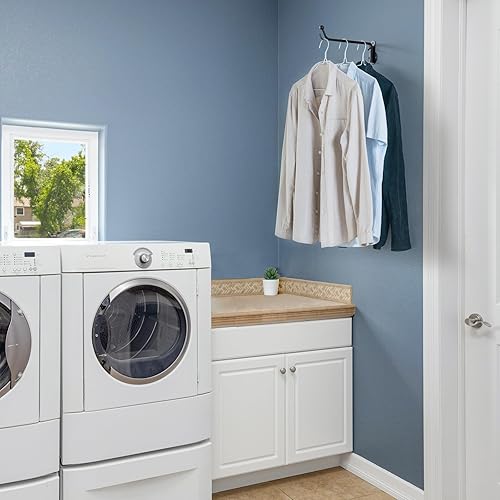 Mkono Wall Mounted Drying Rack Laundry Clothes Hanger with Swing