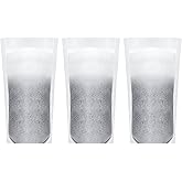 AQUA CREST Replacement for Brita๏ฟฝ๏ฟฝ Refillable Filter, Britaยฎ Refillable Water Filtration System, Less Plastic, Replaces 1,800 Plastic Water Bottles a Year, 3 Filters