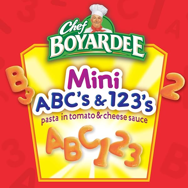 CHEF BOYARDEE MINI ABC’S AND 123’S WITH MEATBALLS, 15 OZ, 4 PACK