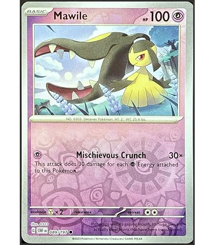 Amazon.com: Mawile Vstar 200/195- Silver Tempest - Full Art Rainbow