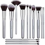 BS-MALL 13 PCS Makeup Brush Set Premium Synthetic Silver Foundation Blending Blush Face Powder Brush Makeup Brush Kit