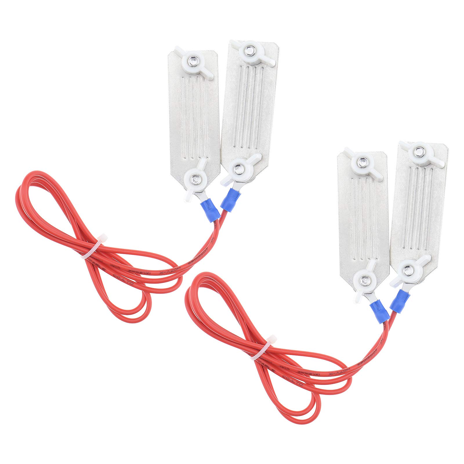 2-Piece Polyethylene Band Fence Connector Stainless Steel Clip Link Fit 20 to 40 mm Band Width (90 cm) Connection Cable for Pasture Fence Rope Pasture Fence Tape