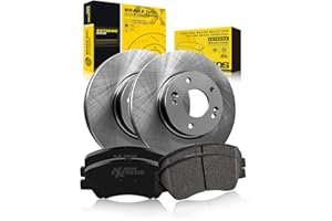 TOVASTY Front Brake Kit Compatible with Elantra 2011-2016, Premium OE Brake Rotors and Carbon Ceramic Brakes Pads Compatible 
