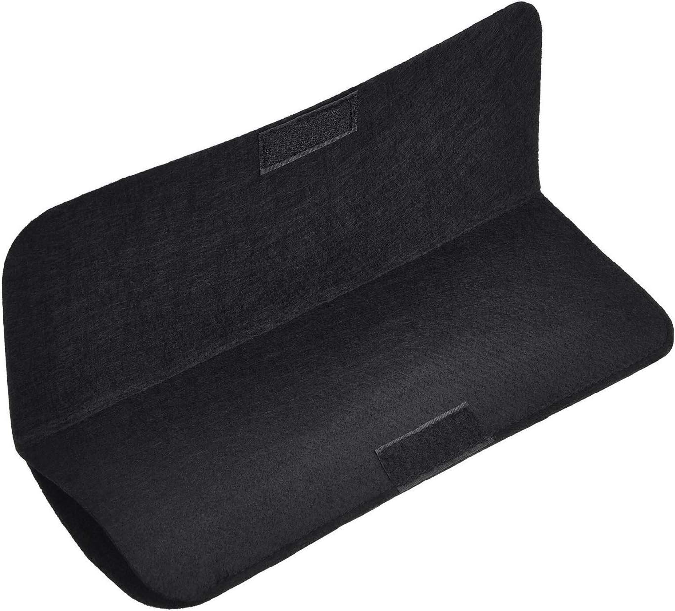 Glamza Hair Straightener Mat & Pouch - Made from Heat Resistant Safety Felt - Ideal for Home & Travel (Black)