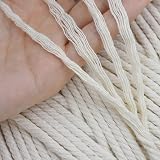 Klhamky 4mm 300m Macrame Cotton Cord 4 Strand Natural 100% Cotton view 3