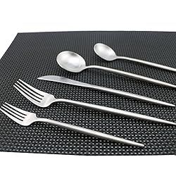 Uniturcky Silverware, 10 Pieces 18/10 Stainless