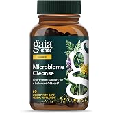 Gaia Herbs Microbiome Cleanse, 60 Vegan Capsules, 60 Servings | With Black Walnut, Sweet Wormwood, Oregano &amp; Peppermint, Support for a Balanced GI Tract &amp; Digestive Health*