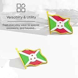 Burundi Flag Lapel Pin - Enamel Metal National