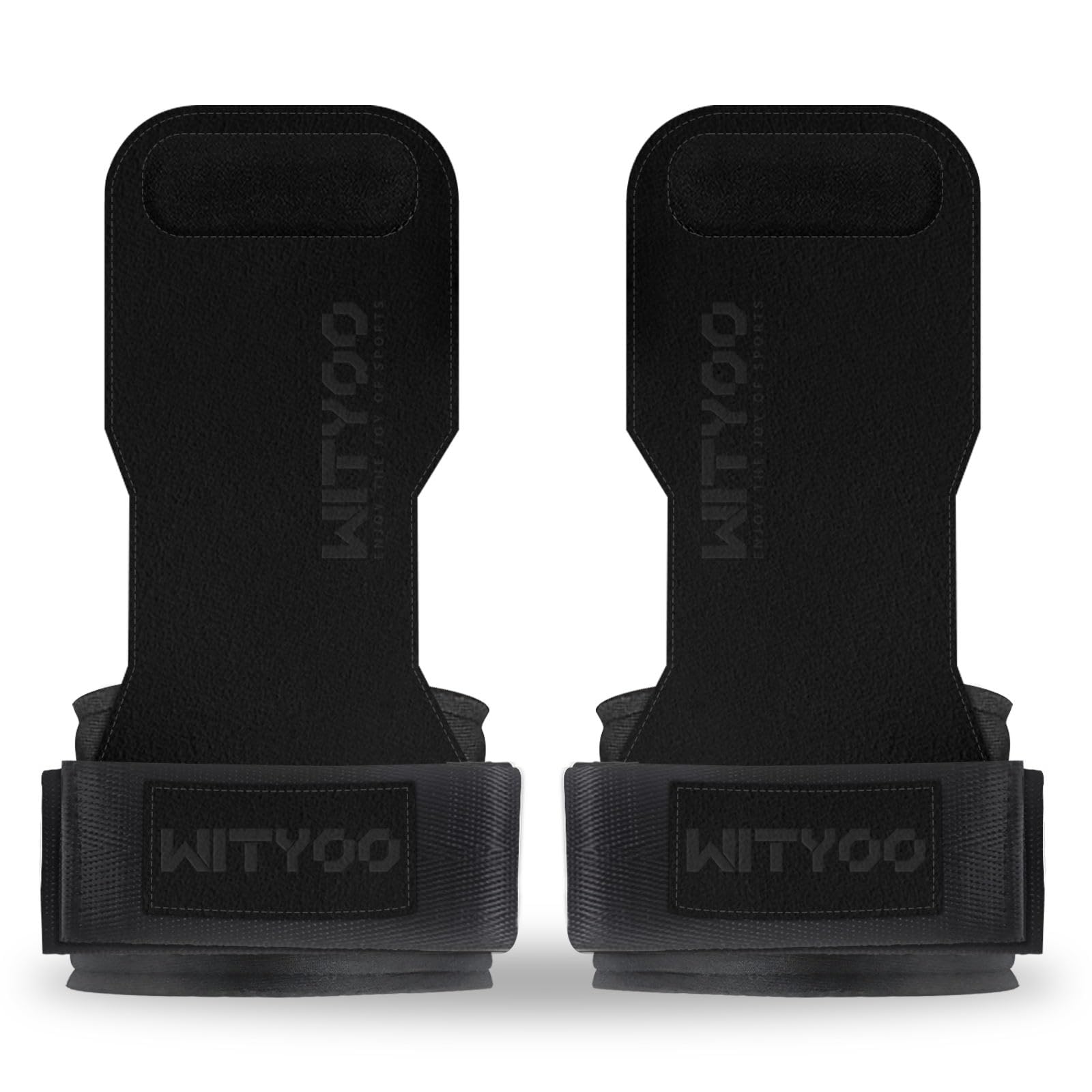 Weight Lifting Wrist Strap, Weightlifting Grip Strap for Gym Deadlifts, Powerlifting, Heavy Shrug, Pull Ups, Three Layer Leather Adjustable Training Accessory Gifts for Men Women Dad Him