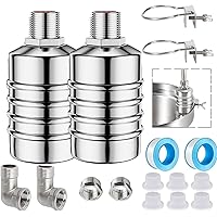 Auto Water Level Control Float Valve 1/2" 3/4" - 304 Stainless Steel, No Pump Needed for Water Tanks, Fish Ponds, Livestock T
