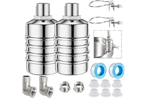 Auto Water Level Control Float Valve 1/2" 3/4" - 304 Stainless Steel, No Pump Needed for Water Tanks, Fish Ponds, Livestock T