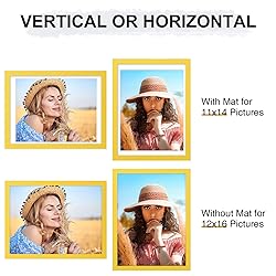 Vittanly 12x16 Picture Frame, Engineered Wood with