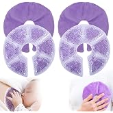Breast Therapy Pads, Hot Cold Breastfeeding Gel Pads | Breastfeeding Essentials and Postpartum Recovery, Nursing Breast Pads Pain Relief for Mastitis