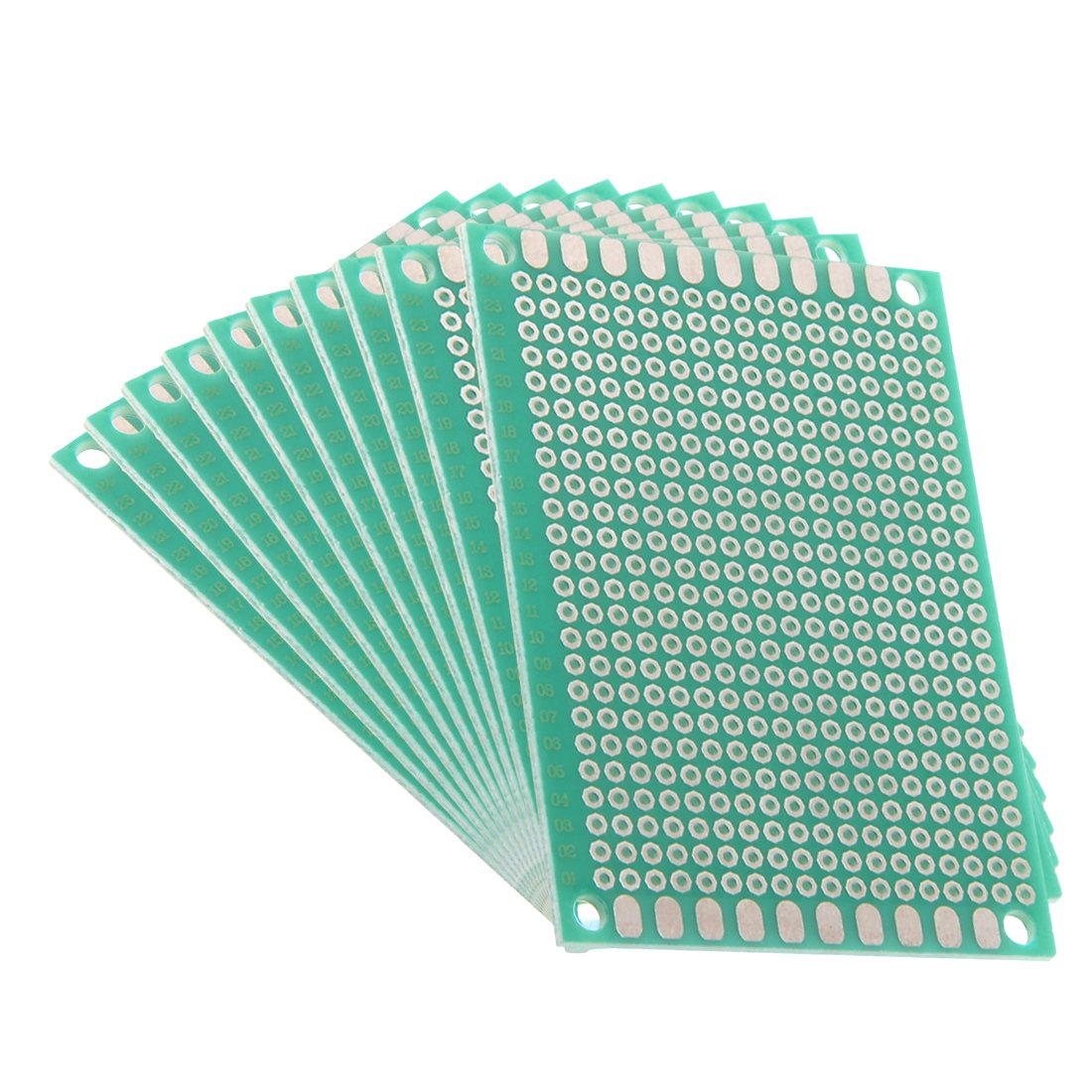 Sourcingmap 5x7cm Single Sided Universal Printed Circuit Board for DIY Soldering 10pcs