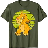 T-shirt Unisexe Le Roi Lion – Personnages Groupés, Coton, Marque Gildan