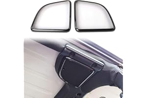 Voodonala for Jeep JK ABS Carbon Fiber Roof Top Speaker Audio Trim for 2015-2018 Jeep Wrangler JK JKU, 2pcs