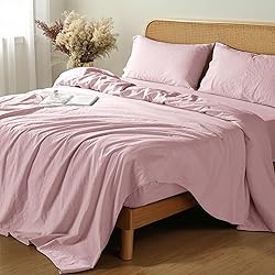 Shilucheng 100% French Linen Sheets - Queen Size