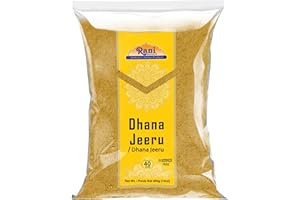 Rani Dhana-Jeeru (Coriander-Cumin Blend 50-50) Powder 14oz (400g) ~ All Natural | Vegan | Gluten Friendly | Non-GMO | Indian 