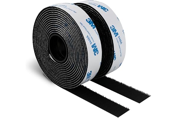 Hook and Loop Self-Adhesive Tape 3/4” x 10 Ft, Reusable Heavy Duty Adhesive Tape for Indoors Outdoors Arts Crafts Home and Of