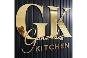 Custom Gold Mirror Acrylic Wall Sign with 3D Logo Letters Personalized Business Sign for Salon, Spa, Store, Office, Lobby & H