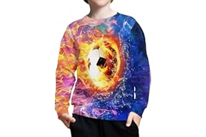 ZPINXIGN Girls Boys Sweatshirt Fall Outfit Kids Comfy Sweaters Pullover Tops 6-14 Years Old