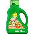 Gain + Aroma Boost Laundry Detergent Liquid Soap, Island Fresh Scent, 45 Loads, 65 Fl Oz, He Compatible