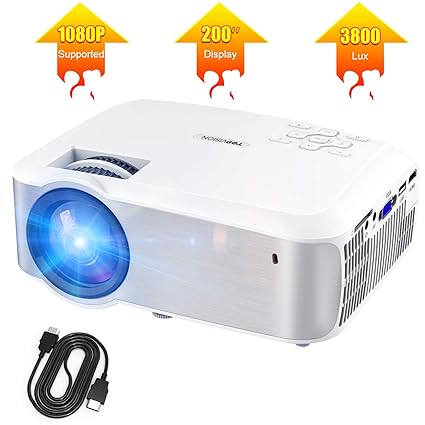 Amazon.com: TOPVISION - Proyector de vídeo Full HD 1080P ...