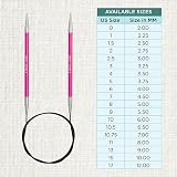 KnitPro Zing Fixed Circular Needles 24in 60cm 5.00mm view 4
