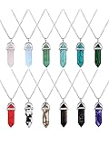 EBOOT womens 12 Pieces Hexagonal Chakra Crystal