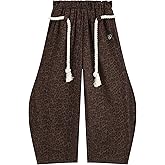 Aelfric Eden Super Baggy Barrel Sweatpants Wide Leg Pants for Women Men Casual Elastic Waist Unisex Lantern Trouser Pants
