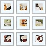 HEART ART 10x10 Grey Picture Frame set of