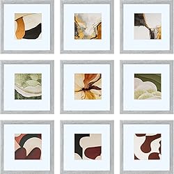 HEART ART 10x10 Grey Picture Frame set of