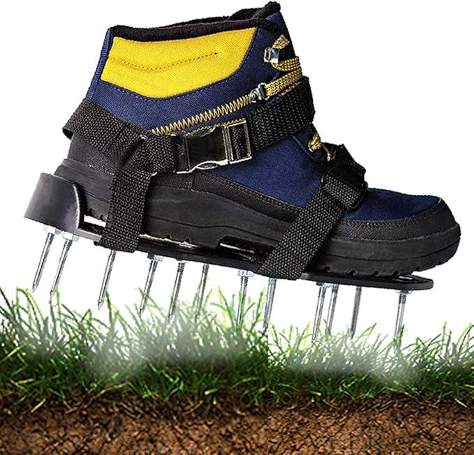 GEERTOP Lawn Aerator Shoes Grass Aeration Shoes with 2