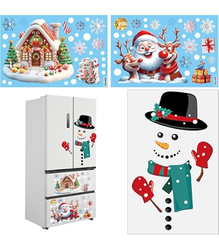 Autocollants Magnétiques Noël 2025 - Arbre, Père Noël, Renne - Pour Frigo Et Surfaces Métal - 8