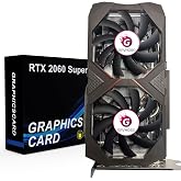 GPVHOSO RTX 2060 8GB Super Graphics Card 256Bit GDDR6, | Video Card Dual Fans, with Ray Tracing, HDMI Display Port DVI, Supports Up to 8K for PC Gaming Office Creative Work