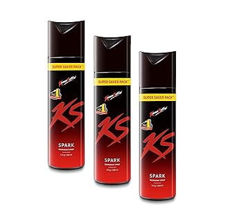 Kama Sutra Spark Deodorants for Men, 260 ml (Pack of 3)