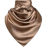 Men's Denim Square Scarf - 35" Large Solid Color Neck Scarf, Gift Packed