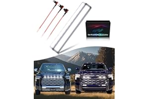 OKLSG LED Grill Lights for 2019-2024 2025 Toyota Tundra Raptor Lights Grille Warning lights Tundra Accessories (White Lights, 4)