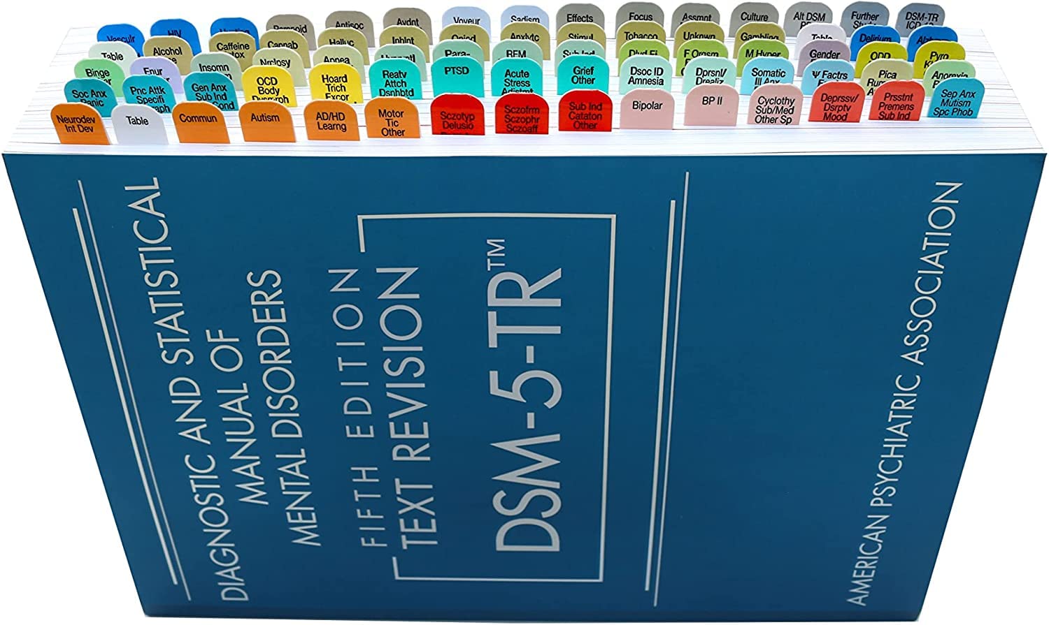 DSM-5-TR Index Tabs by TAB-IT | Color Coded by
