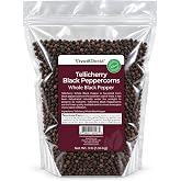 Viva Doria Tellicherry Black Peppercorn, Steam Sterilized Whole Black Pepper, 3 Pound, For Grinder Refills