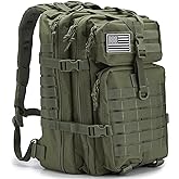QT&QY 45L Military Tactical Backpacks For Men Camping Hiking Trekking Daypack Bug Out Bag Lage MOLLE 3 Day Assault Pack