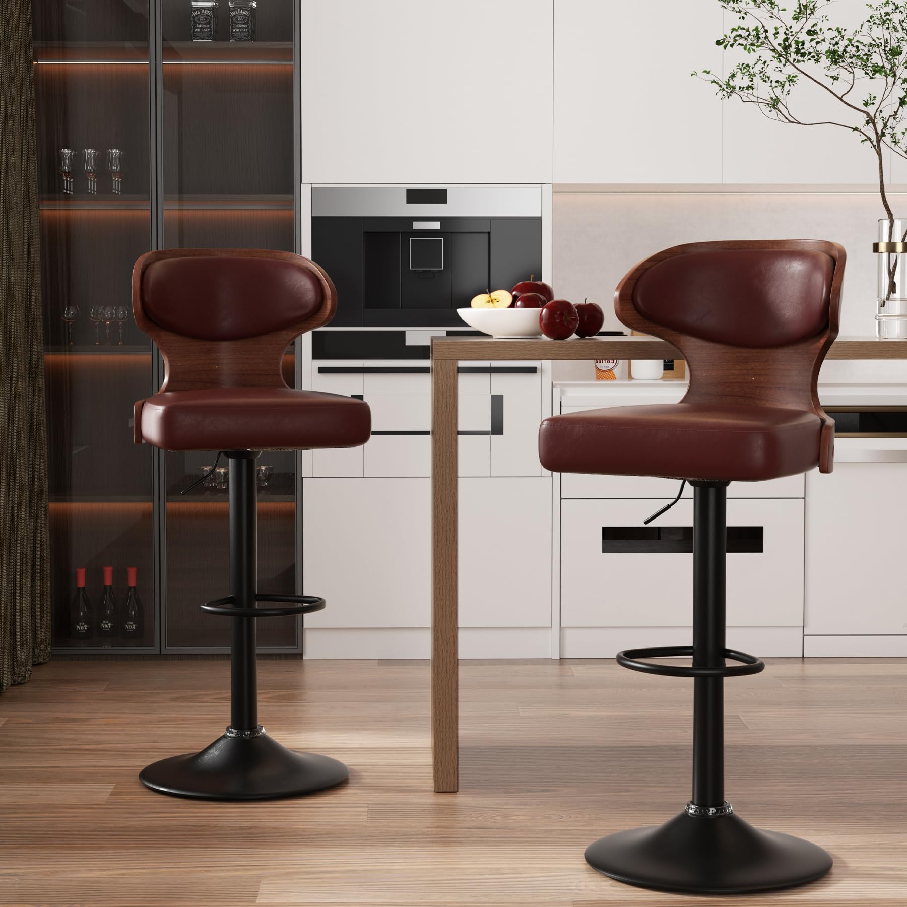 Nalupatio Bar Stools Set of 2 Seat Adjustable