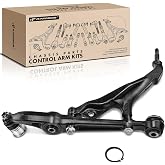 A-Premium Front Left Lower Control Arm, with Ball Joint &amp; Bushing | Compatible with Honda Civic 1992-1995, Civic del Sol 1993-1997, Acura Integra 1994-2001