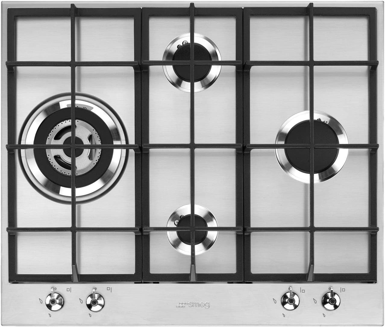 Smeg Classic PX364L 60cm Gas Hob Stainless Steel Amazon.co.uk Kitchen & Home