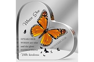 GREATINGREAT Christian Gifts for Women Faith Inspirational Religious Gifts with Bible Verse Spiritual Encouragement Gifts Acrylic Hearts Plaques Gifts for Mom Friend Sister