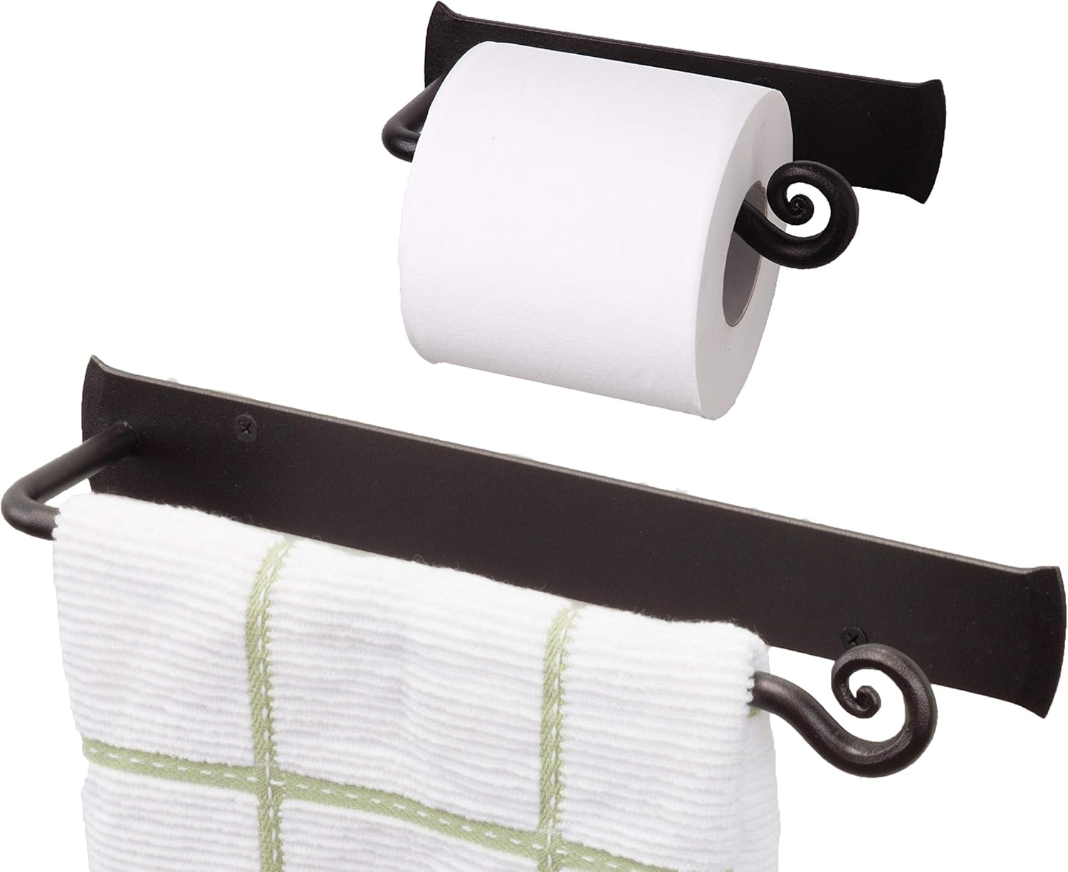 RTZEN Wrought Iron Bathroom Accessories Set, Decorative