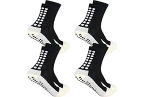 YUFREE SUN Men's Soccer Socks - Non Skid Anti Slip Socks for Football Basketball Hockey Rugby Sports 4 Pair